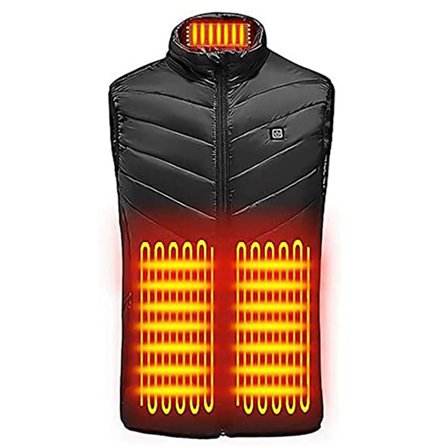 Unisex Fever Varmt Veste Elektrisk Varmt Tøj Lindrer Smerter Vandafvisende Opvarmet Veste til Ski Cykling Vandreture