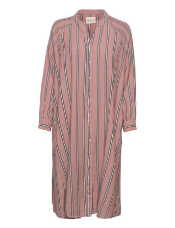 Stay Shirtdress Sienna Stripe Pink Moshi Moshi Mind