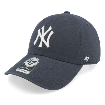 47 Brand - MLB Blå adjustable Keps - New York Yankees Clean Up Navy Adjustable @ Hatstore