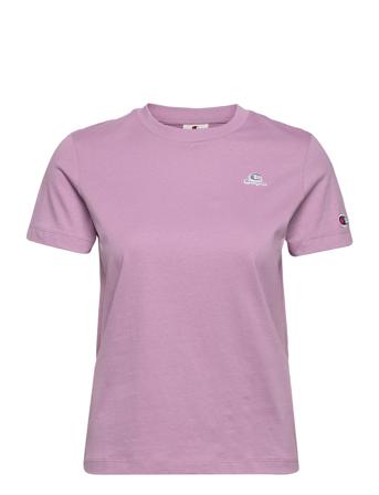 Crewneck T-Shirt T-shirt Top Lilla Champion