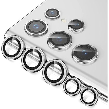 2x Silver Samsung S22 Ultra Kamera Linsskydd