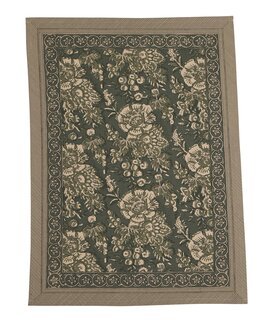 Keittiöpyyhe Sonia painetulla kuvioinnilla Tummanvihreä