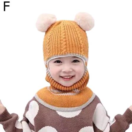 Vintermössa För Toddler Varm Baby Scarf Set Fleecefodrad K