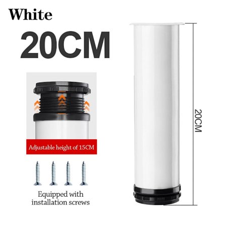 Huonekalut Pyörät Jalat VALKOINEN 20cm