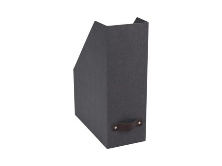 BIGSO BOX Tidskriftssamlare Estelle kartong med läder svart - Lyreco - Kontorsmaterial - Till skrivbordet - Tidskriftssamlare