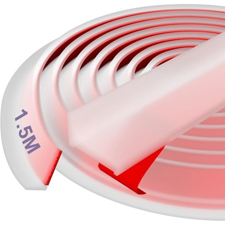 Silikoni Suihkuovireuna - Suihkuoven Tiivisteeksi (Läpinäkyvä, 1.5M)
