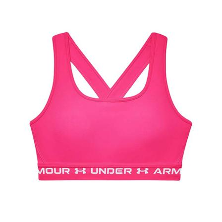 Under Armour, Crossback Mid BRA 1361034 695 Różowy, Kobieta, Rozmiar: S