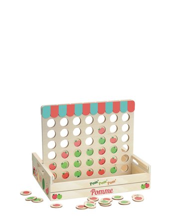 Vilac Four-In-A-Row Apples - Multi/patterned - ONE SIZE