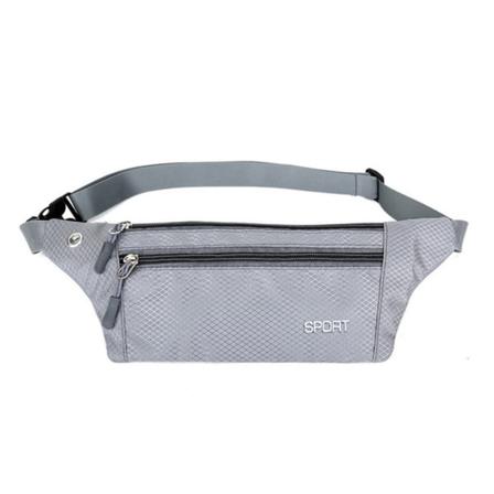 Midjeväska | Sport | Fitness | Universal | Unisex | Vattentålig Grå