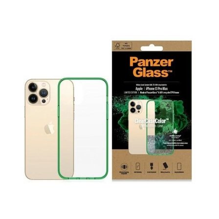 PanzerGlass ClearCase Antibakteriellt fodral för iPhone 13 Pro Max - Transparent grönt