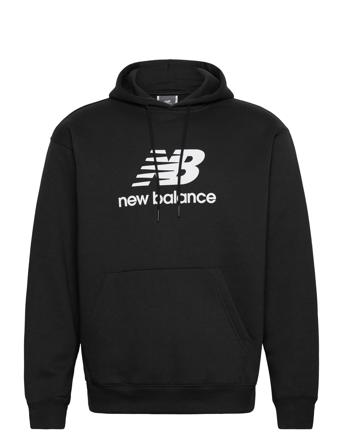 New Balance Sport Essentials Fleece Logo Hoodie Svart