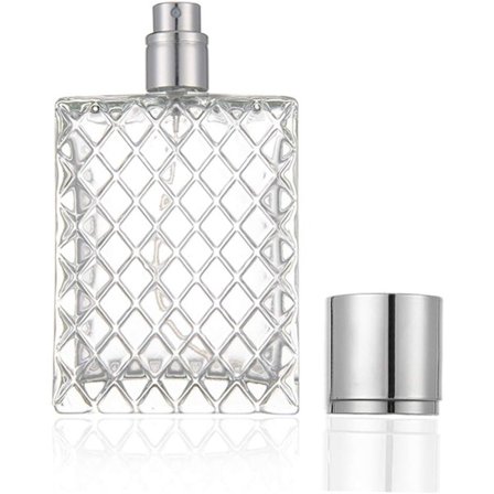 Genopfyldelig parfumesprøjte 100 ml; Genopfyldelig parfumesprøjte, genopfyldelig glasflaske, fin forstøver, mini parfume flaske, klar glas parfume 