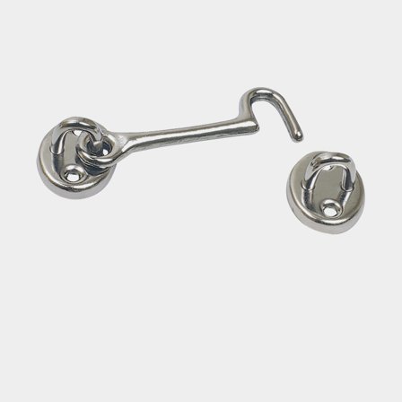 Kasthake kromad mässing 76mm