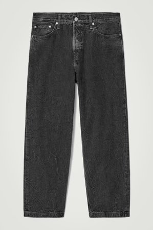 COS Men's Dome Straight Leg Jeans in Black