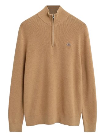 GANT | Cotton Merino Ribbed Half Zip | S
