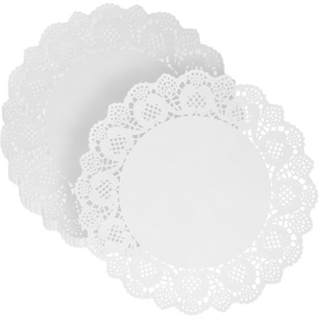 100 Pakke Runde Blonde Papirbrikker Blonde Papir Små for Kakedekorering Bordmatte Bursdag