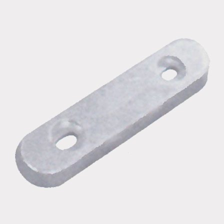 Zinc anode, for rudder/hull/trim tab, 2.7 kg, 230 x 65 x 28 mm