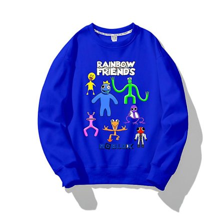 Roblox Rainbow Friends Pullover Varm genser Rainbow Friends Trykte klær Barn Pullover Gul