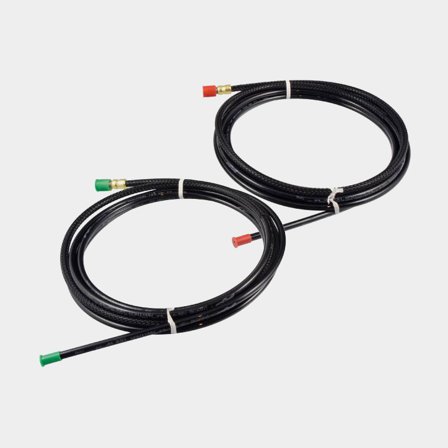 Nylonhydraulikslange Dometic, 2 x 20 fod (6.10 meter), med presset kobling, med forstivning