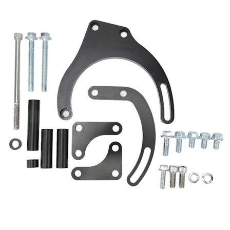 Ohjaustehostimen pumpun asennuskiinnike Kestävä ja luotettava ohjaustehostimen pumpun kiinnikesarja Korvaava Chevy Big Block -moottoreille BBC Musta