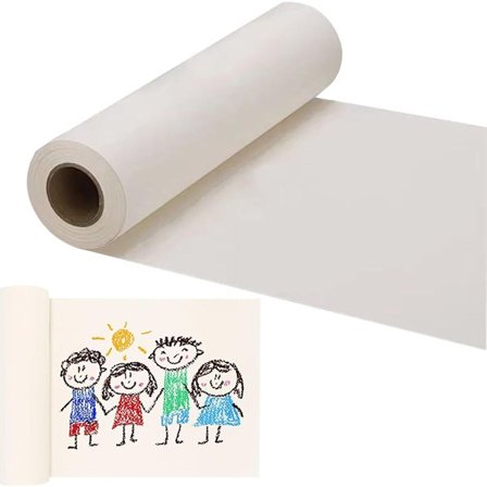 Rulle med tegnepapir 76 cm x 25 m - Offwhite