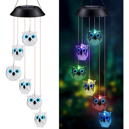 LED-aurinkokellopeli ulkokäyttöön (75*15*15cm), väriä vaihtavat kristalli