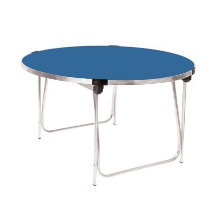 Round folding table, Ø 1220x698 mm, dark blue