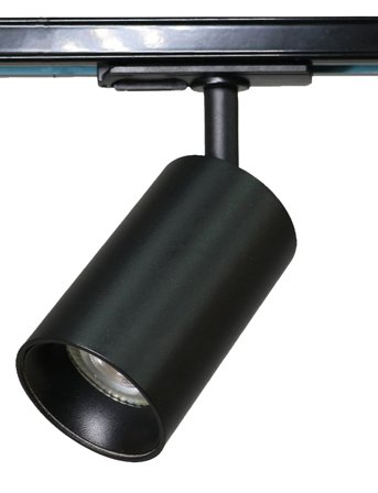 e3light E3Light Piccola Ritratta 1 Phase Trackspot Black Gu10 - Black - Ø6X16CM