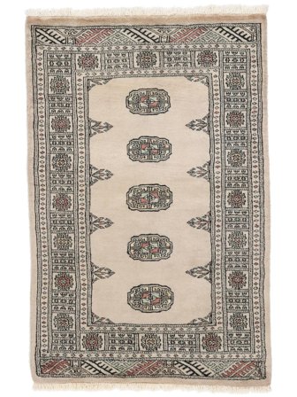 Tecido À Mão Paquistão Bucara 3Ply Tapete 80X120 Lã Castanho/Laranja Pequeno