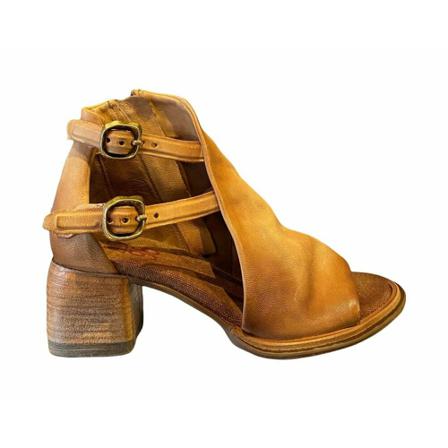 A.s.98 Sandaler Brun, Dame Sandaler med hæl, Størrelse: 38 EU