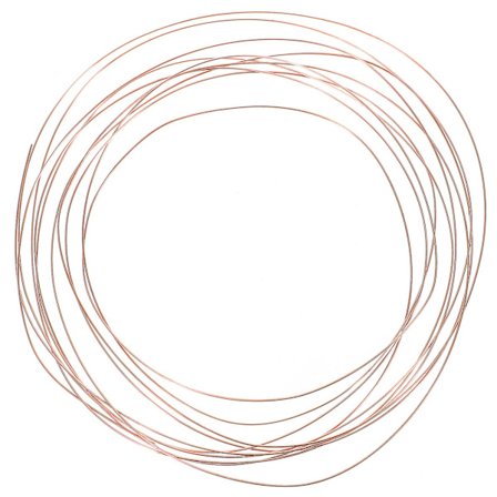 Nøgen kobbertråd 1,4 mm kobberperletråd til håndværksmærkning DIY-projekter (800X0,14 cm som vist på billedet)