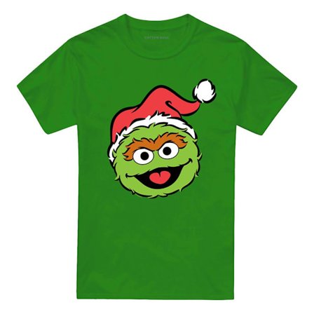 Sesamgatan Unisex Vuxen Oscar The Grouch Tomteluva Jul