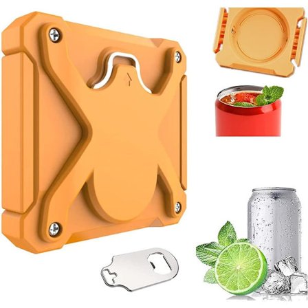 Original 2 i 1 Ølboksåpner Manuell Glatt Kant, Universell, ZQKLA