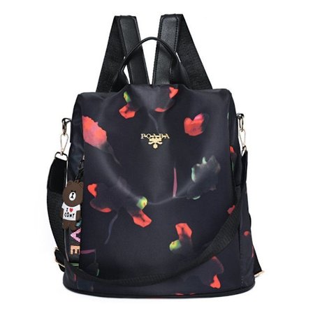 Ryggsäck för kvinnor, stöldskyddande ryggsäck, axelväska, skolväska