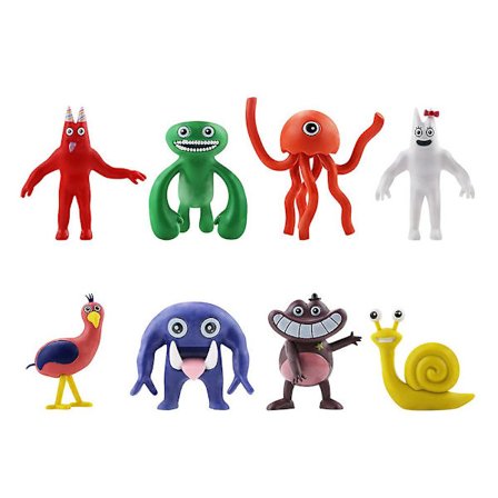 8 stk. Garten Of Banban figurer legetøjssamling model fødselsdagskage toppers gave