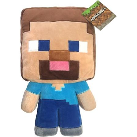 Minecraft Steve - Pehmolelutyyny - Superpehme Polyesterimikrokuitu, 16 tuumaa (virallinen tuote) -Xin