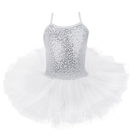 iEFiEL Barnekjole Jenter Ballett Kjole Baby Barn Cosplay Tutu Blomsterkjole Tyll Danseklær Ballerina Fe Kostymer L (5-6 År)-FY