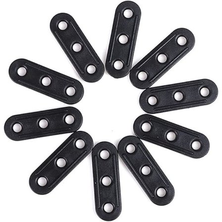 Tre-hulls teltstrammer for camping, 10 stk. teltvindtau-spenne, fjellklatring (LGL)