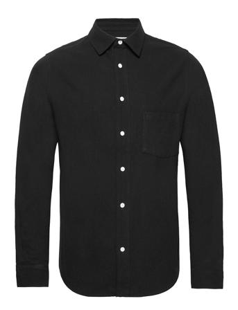 Resteröds. Regular Shirt Skjorte Uformell Svart Resteröds