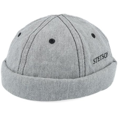 Stetson - Grå docker Beanie - Cotton Melange Light Grey Docker @ Hatstore