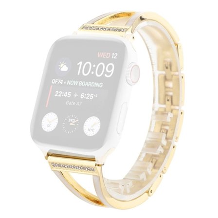 Rhinestone stainless steel watch band for Apple Watch Series 6 / 5 44mm - Gold