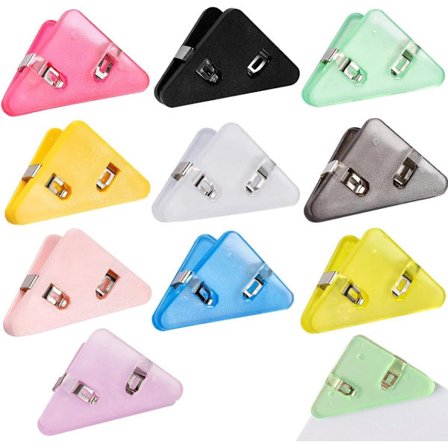 Gemensamma papper - 10 stycken - Pappersklämmor - Gem - Skrivbordstillbehör - Dokumentklämmor