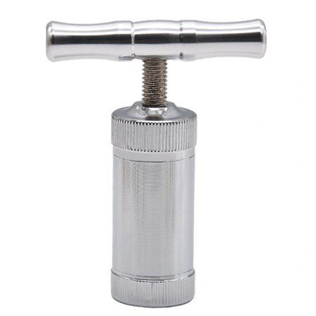 [CA] Ergonomisk håndtag aftagelig høj styrke lækagesikker let at presse multifunktionel zinklegering T-formet hvidløgspresser presseværktøj Sølv