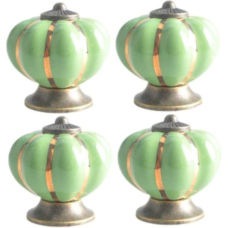 Skabsdørsgreb Grøn Keramik Håndtag Vintage Kommode Skab Skuffe Garderobeskab Dørgreb Håndtag 4stk