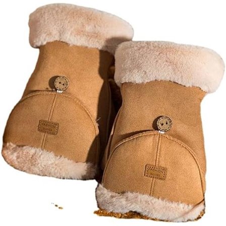 Fingerløse handsker - Termisk isolering til kvinder - Fingerløse handsker - Konvertible luffer med skygge