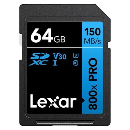 Lexar SDXC 800x Pro Blue Series 64GB UHS-1 V30 - Läs 150MB/s