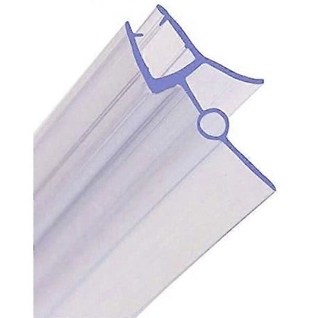 Bruseforseglingsskinne Badeværelsesbrusestangsdørsforsegling Passer til 6 mm Glas