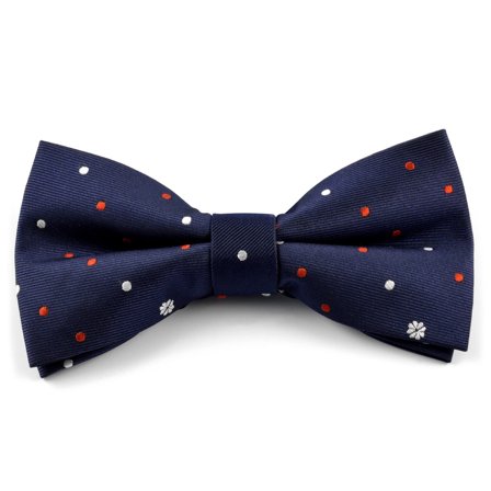 Dark Blue Pre-Tied Bow Tie for Men - Pre-tied bow ties