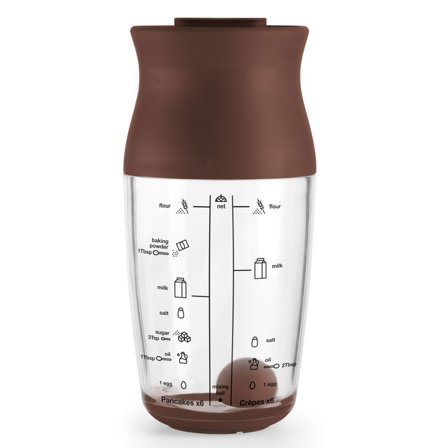 Lékué Shaker pannukakkusekoitin, ruskea