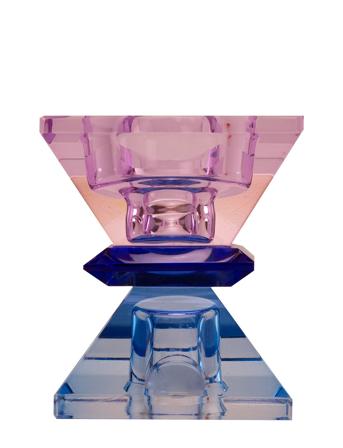 Crystal Candle Holder Home Decoration Candlesticks & Lanterns Candlesticks Blue C'est Bon